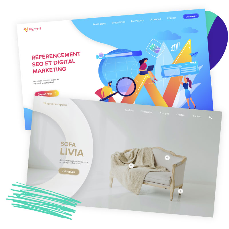 Maquettes de sites web
