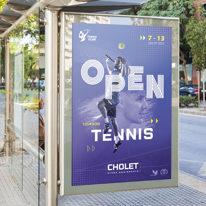 Support de communication : Affiche pour Tennis Club